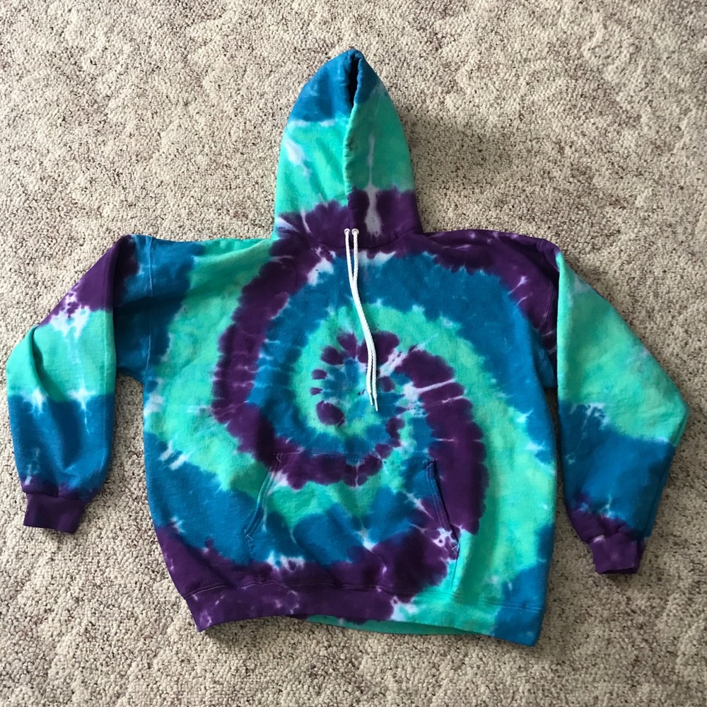 Tie Dyed Hoodie Sweatshirt